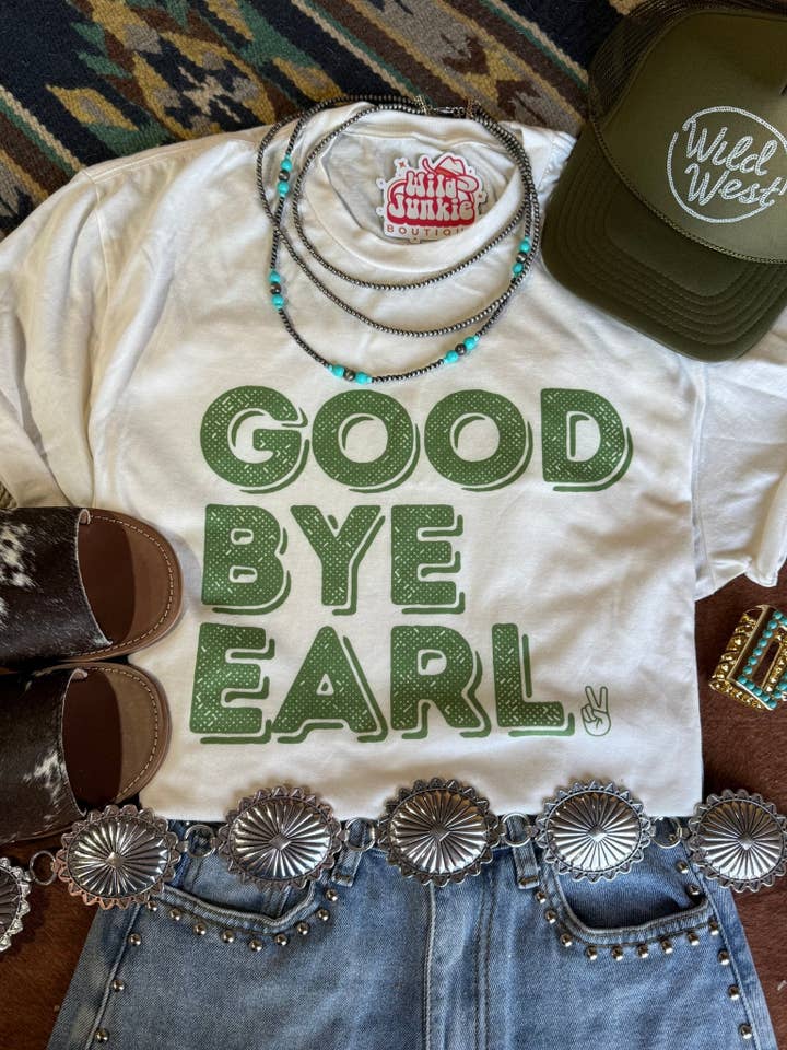 Good Bye Earl Graphic Tee for wholesale by Wild Junkie