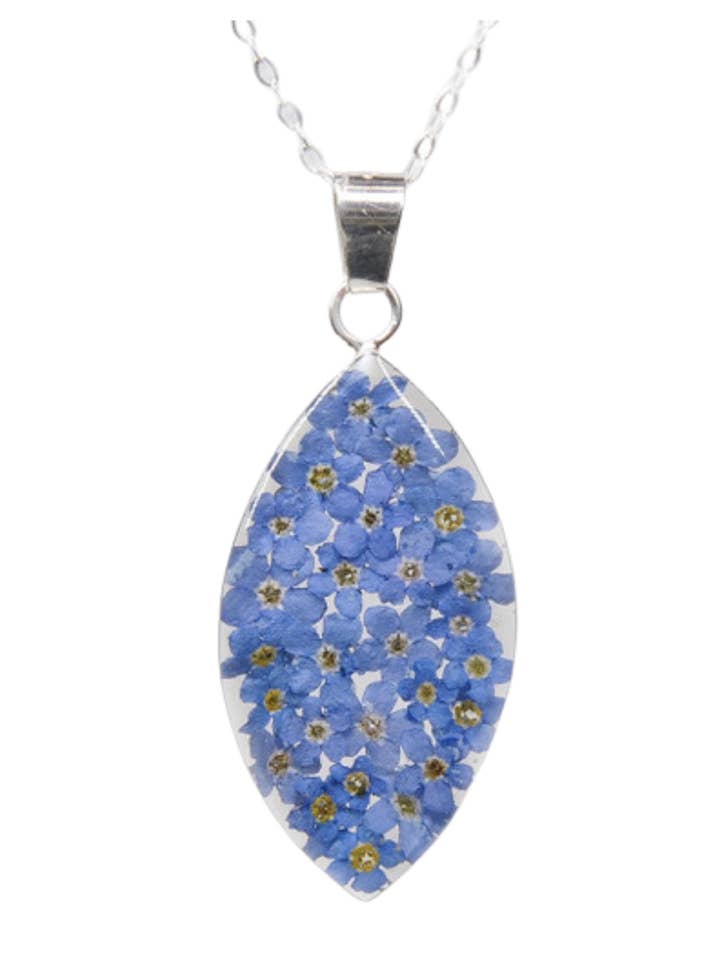 Collar Grande Marquesa con Flores Nomeolvides para venta al por mayor de Fresh Jewelry Co