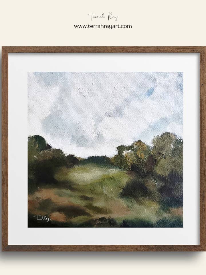 Take Me Home - Square Landscape Art Print for wholesale by Terrah Ray Fine Art Studio