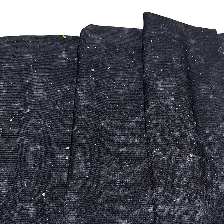 Black Sparkly Wide-Leg Starry Drawstring Straight Pants ZK3443 for wholesale on Faire5