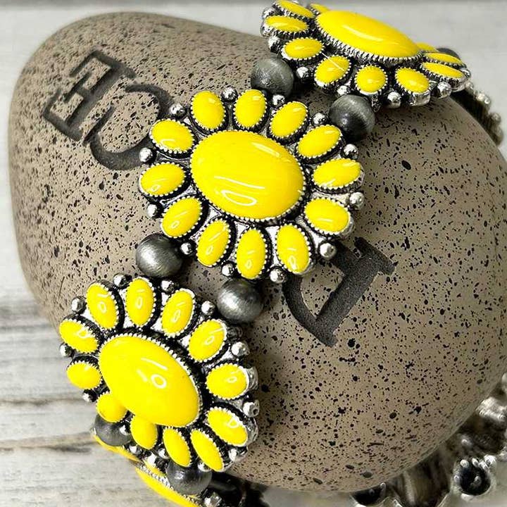 Artini Accessories – Pulseira com pendente por atacado – Pulseira elástica em esmalte Western Stone7