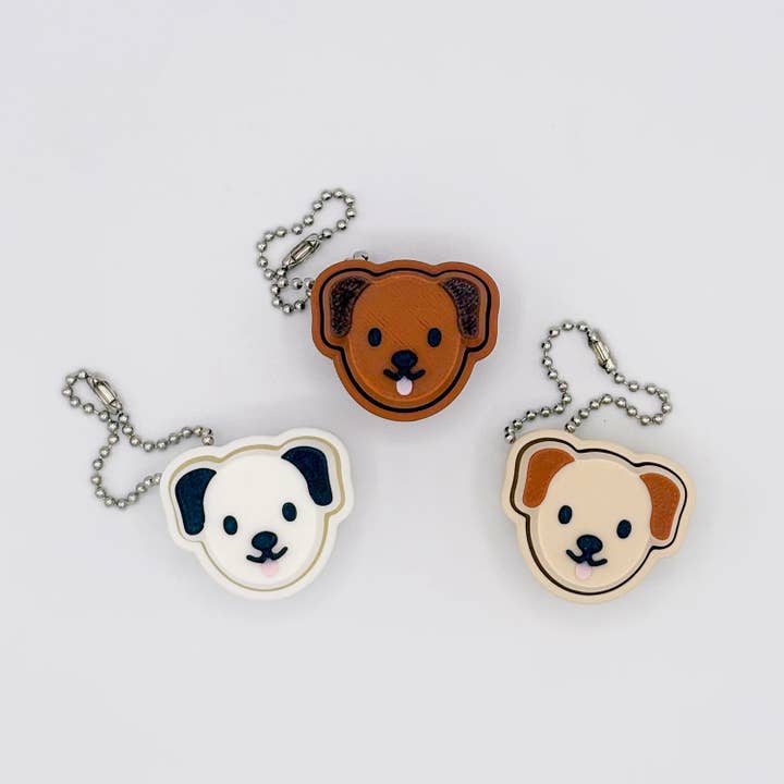 Dog Fidget Clicker Keychain for wholesale by Prism3D Creations