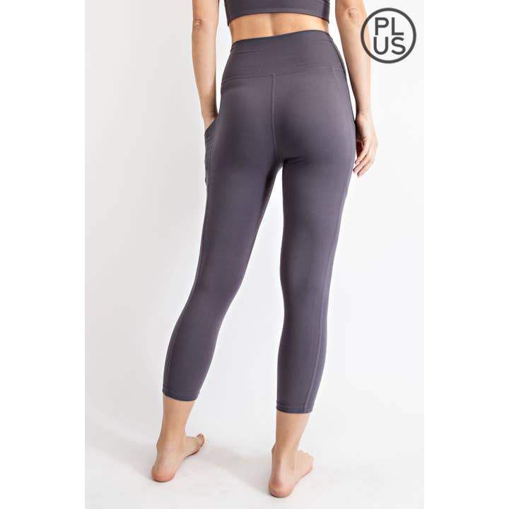 Rae Mode - Wholesale Athletic/Lounge Leggings - Women's - PLUS SIZE V WAIST CAPRI LENGTH LEGGINGS11