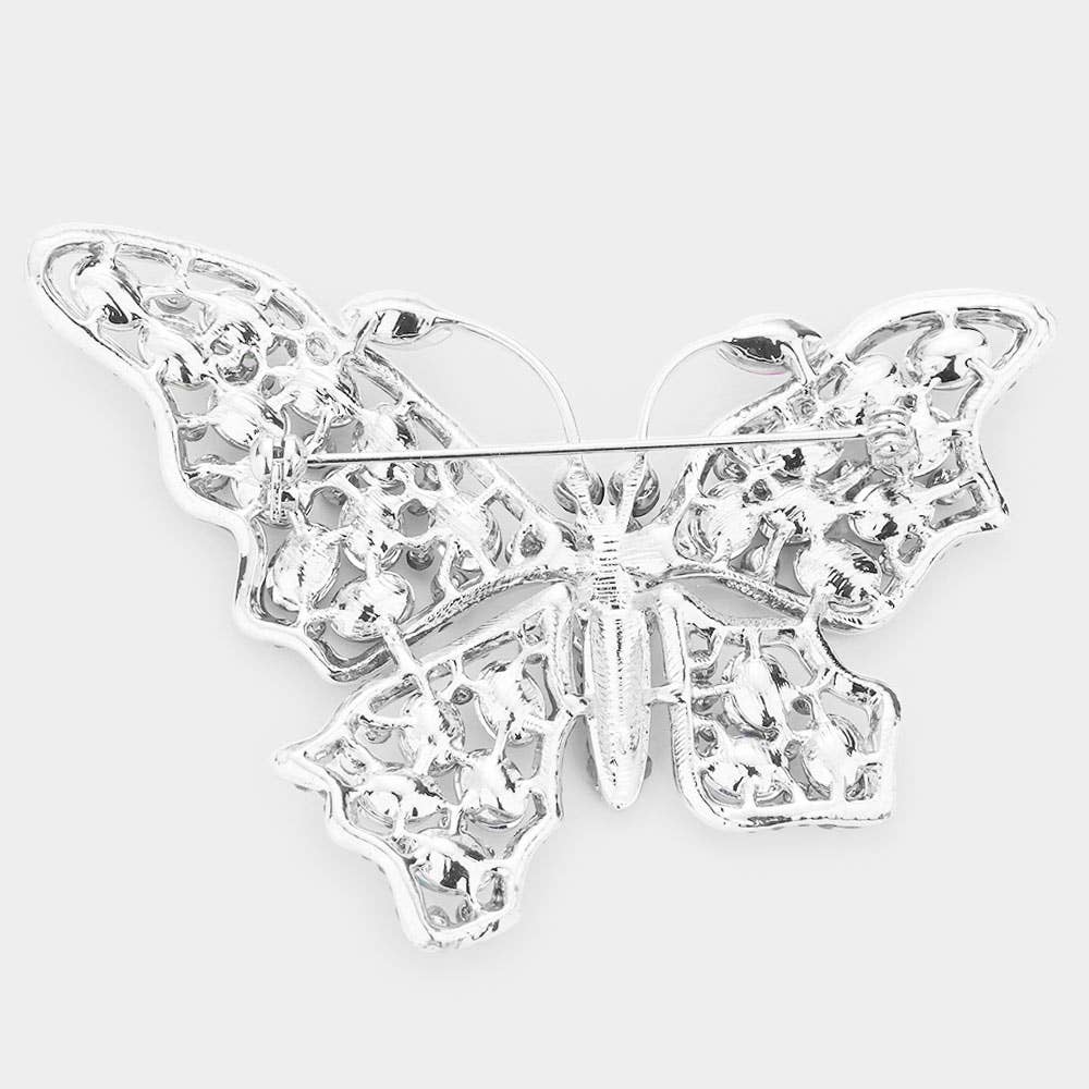 Sensibling Corp. - Wholesale Brooch - Multi Stone Butterfly Pin Brooch6