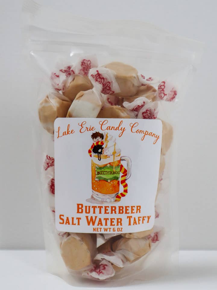 Butterbeer Salt Water Taffy for wholesale by Lake Erie Candy Company