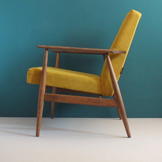 Workshop of Forms - Wholesale Stoel - Vintage fauteuil uit midden eeuw, mosterd, gerestaureerd4