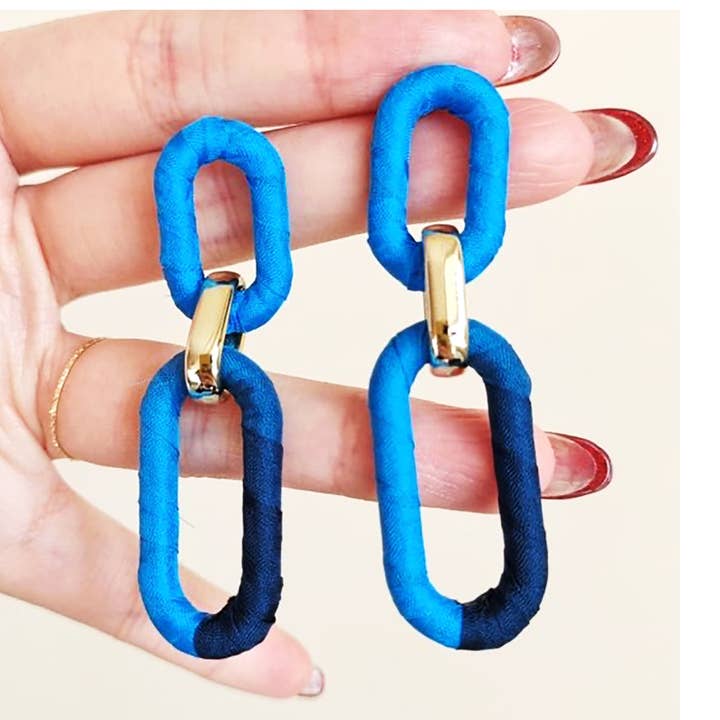 Statement Fabric Earrings Handmade for wholesale by Aprilis Creations