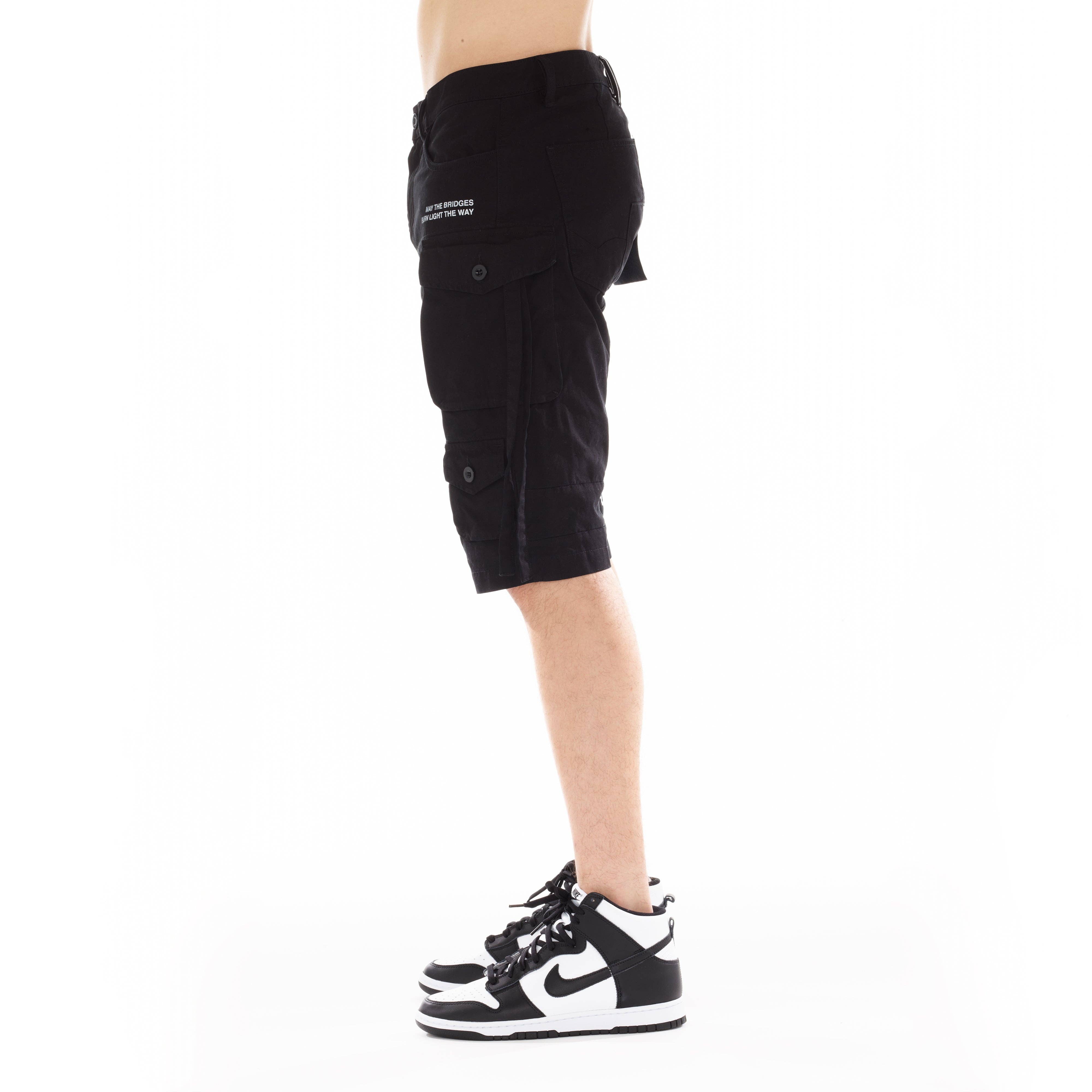 CARGO SHORTS IN VINTAGE BLACK for wholesale on Faire6