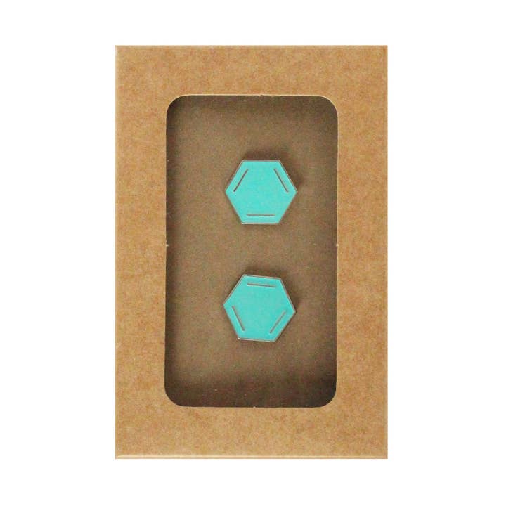 Boutons de manchette de chemise à anneaux en benzène | Accessoire de mode pour la vente par The Chemist Tree