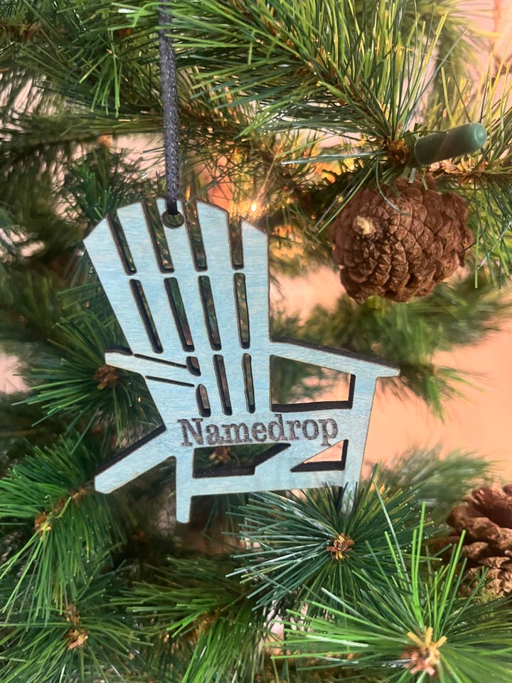 Custom Adirondack Chair Ornament for wholesale by Room To Improve