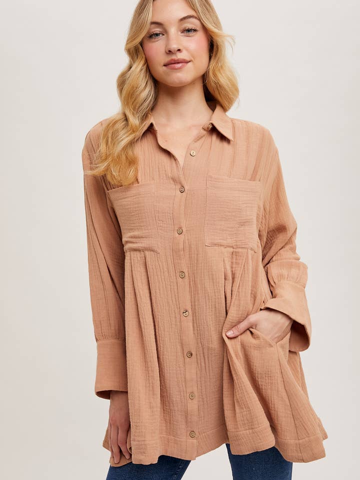 Bluivy - Wholesale Jurk - Dames - TUNIEKJURK MET KNOOPSLUITING5