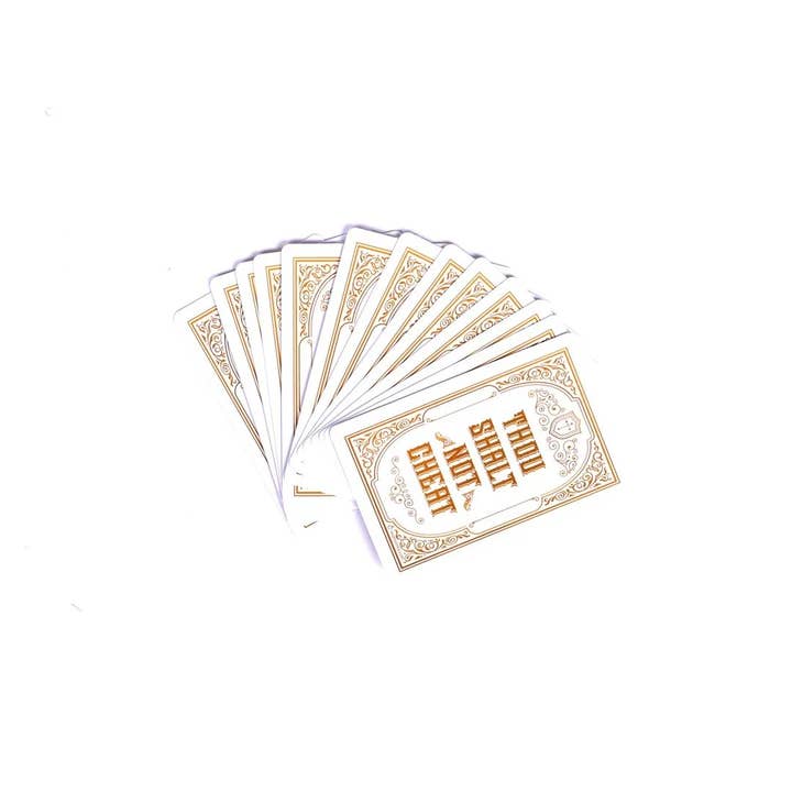 Swanson Christian Products - Wholesale Playing Cards - Playing Cards Traditional Thou Shalt - Pack of 33