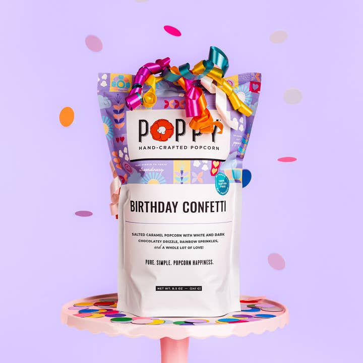 Poppy Hand-Crafted Popcorn - Wholesale Popcorn - Birthday Confetti Popcorn