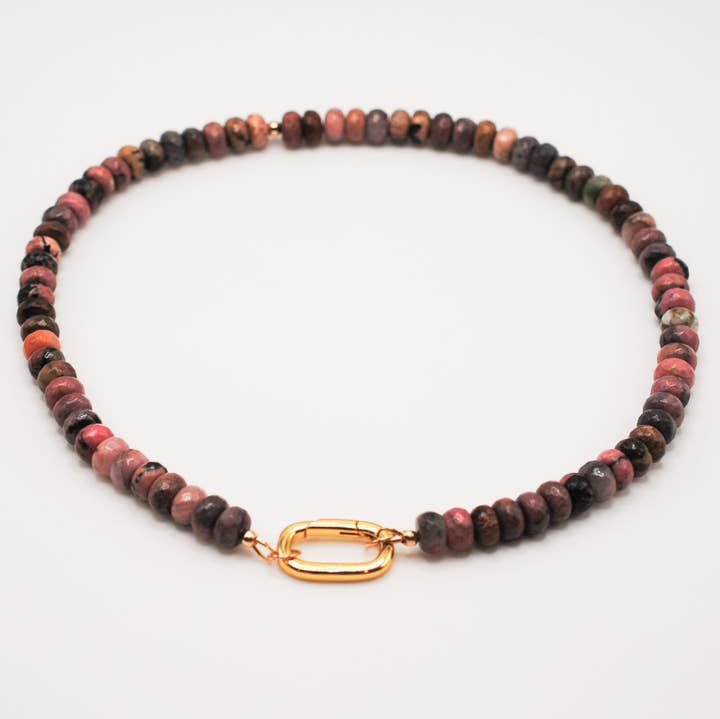 Rhodonite Radiance Necklace for wholesale by Ripple | Reiki Infused Jewelry