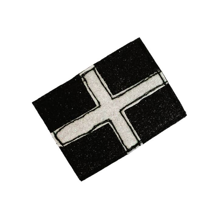 Spilla con bandiera della Cornovaglia per la vendita all'ingrosso da parte di Bumblebee Design Treasures