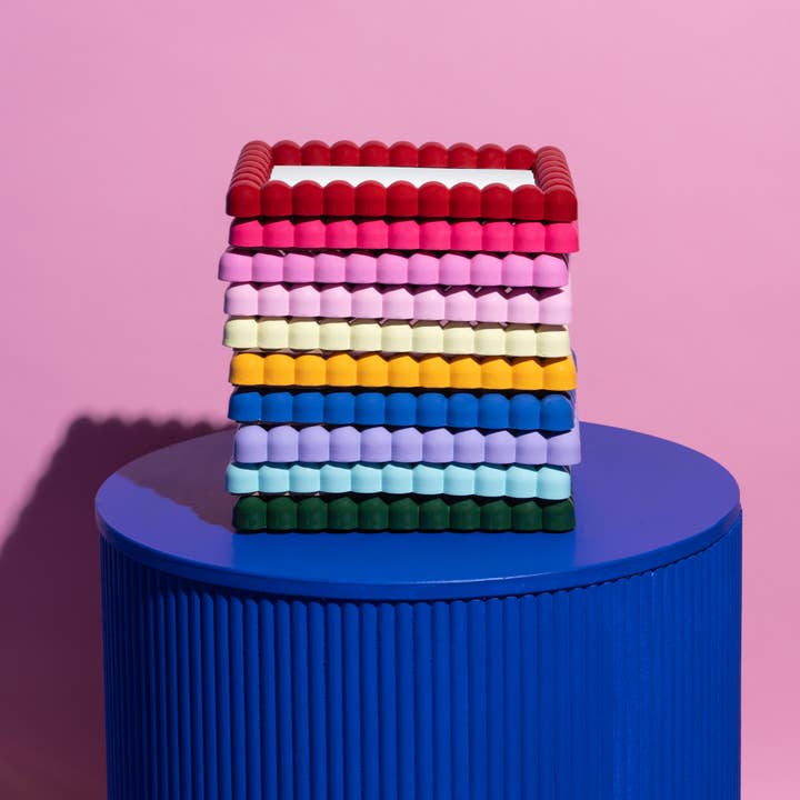 Little Fish CO - Wholesale Picture frame - The Windsor Button Frame -Baby Pink2