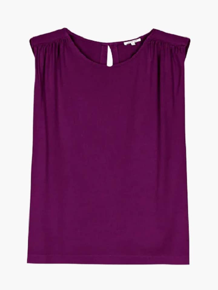 DUNE tank top blackcurrant for wholesale by Maison Anje