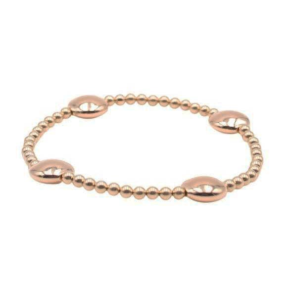 Bracelet à perles plates pour la vente par Bozkurt Jewelry