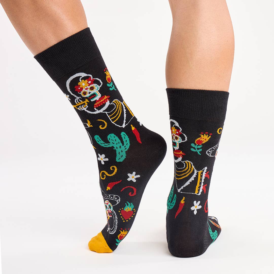 KYLIE CRAZY - Vente Chaussettes – unisexe - Chaussettes unisexes sans couture en coton Mariachi5