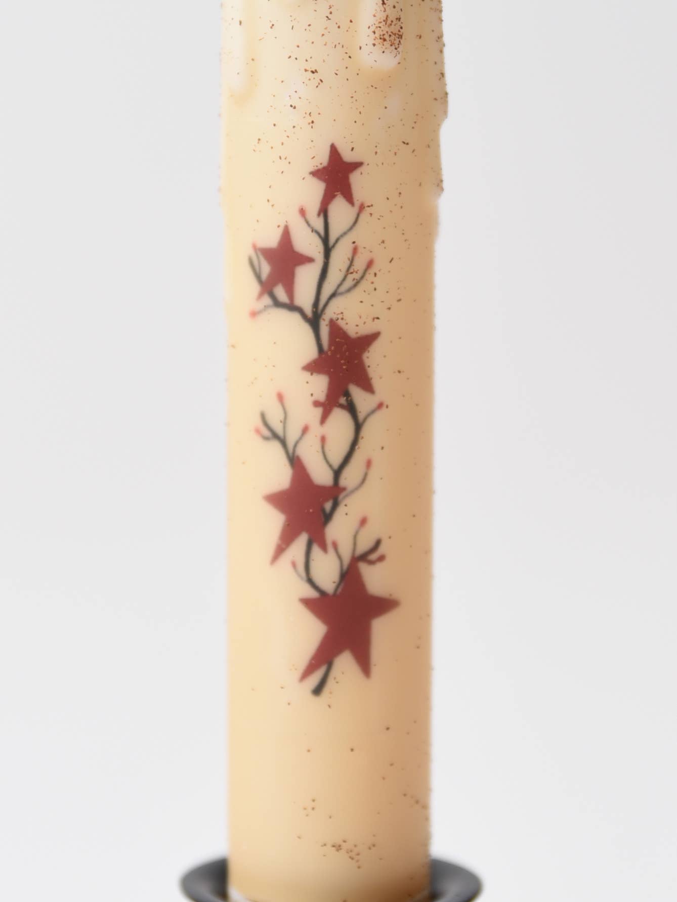 LMS Wholesale - Wholesale Tapered Candle/Candlestick - Red Star Garland LED Timer Taper Candle2