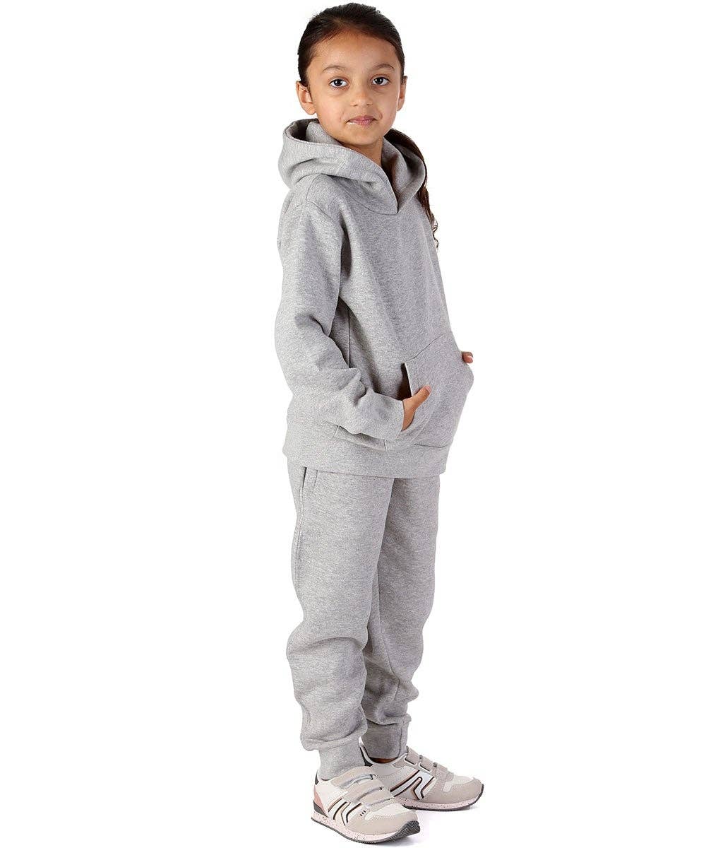 Trendy Toggs Kids Overhead Hoodie Oxford Grey Tracksuit for wholesale on Faire2