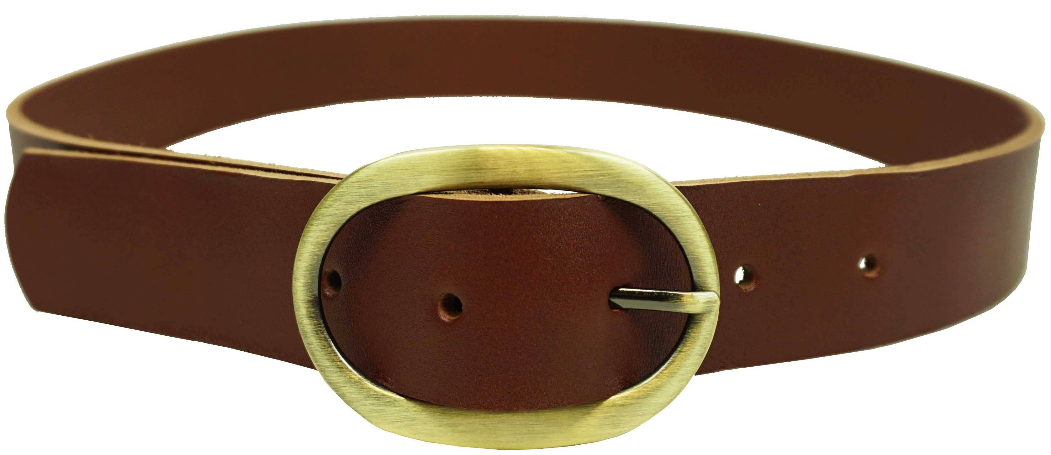 Anais - Wholesale Belt - Women's - Leather belt with gold buckle 25350