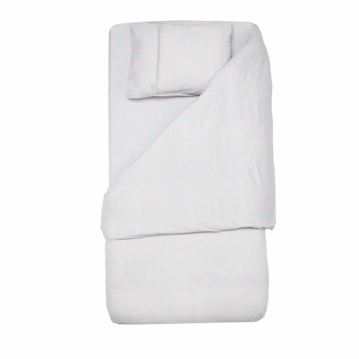 Grey Patterned Cotton Baby Duvet Cover Set for wholesale by Baboo