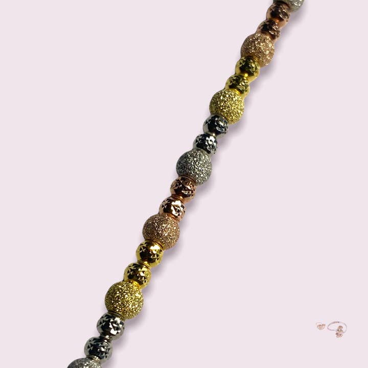 Trefärgad förgylld armband för wholesale av Shine Juwely