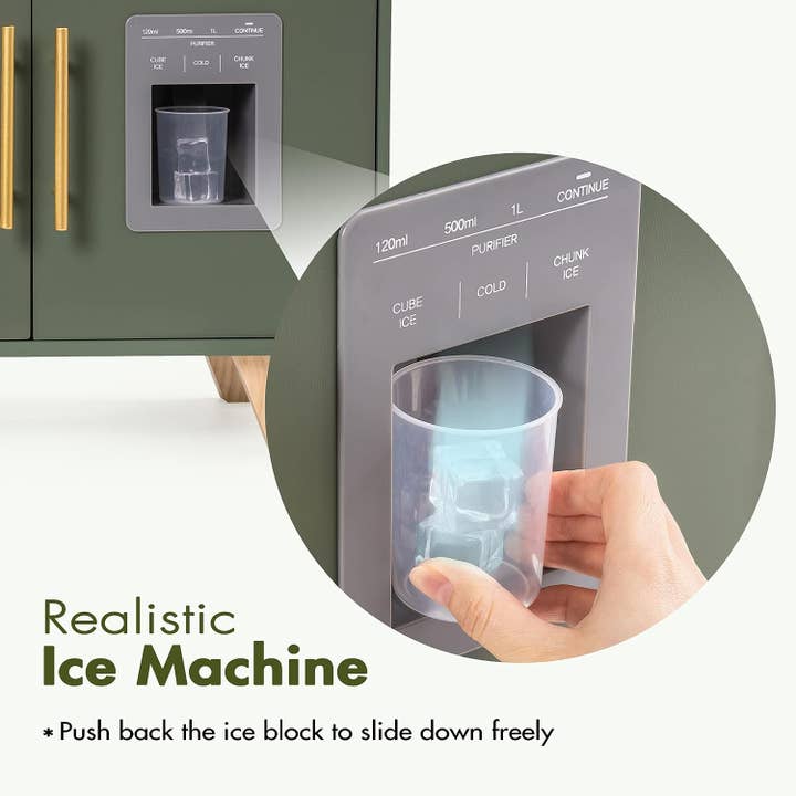 Robud & Mewoofun Official Store - Wholesale Toy Set - Kids - Robud Large Vintage Wooden Play Kitchen for Toddlers 3+7