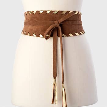 Brown Leather Corset Belt by JUAN-JO gallery