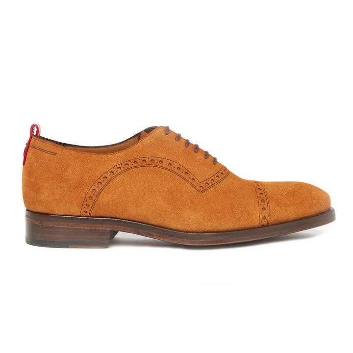 Camel Suede Shoes: Mr Christian for wholesale by THE BARON’S CAGE
