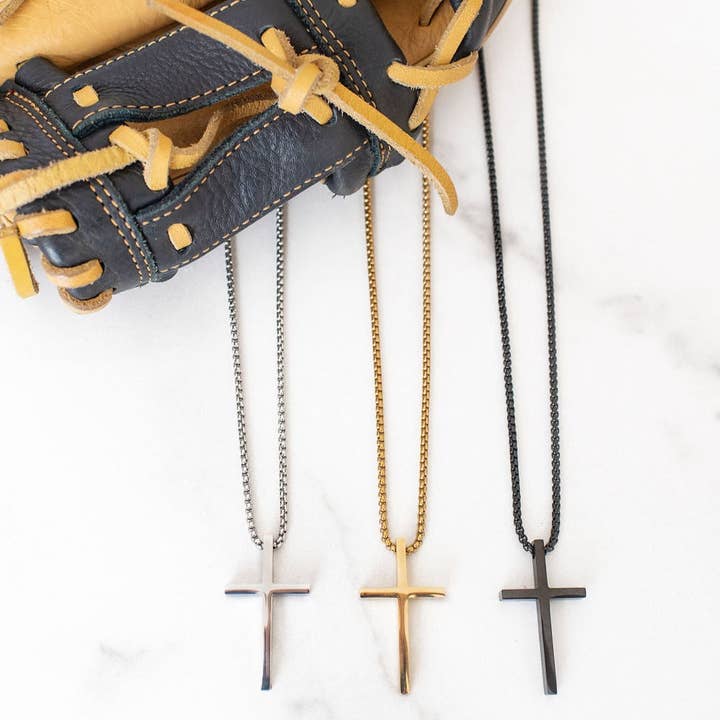 Golden Thread - Wholesale Pendant/Charm Necklace - Gold Cross Chain