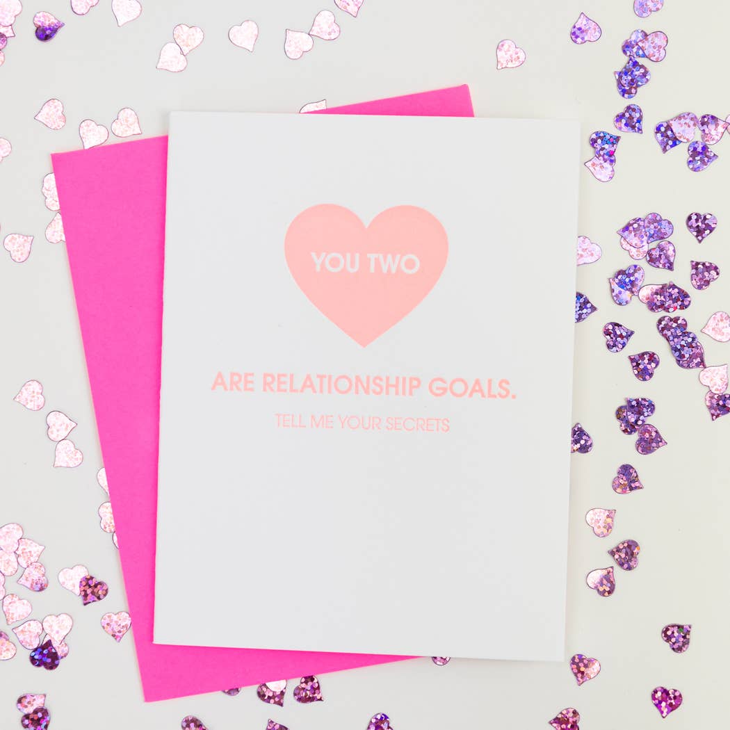 Chez Gagné - Wholesale Anniversary Card - You Two Are Relationship Goals - Love | Anniversary - Card1