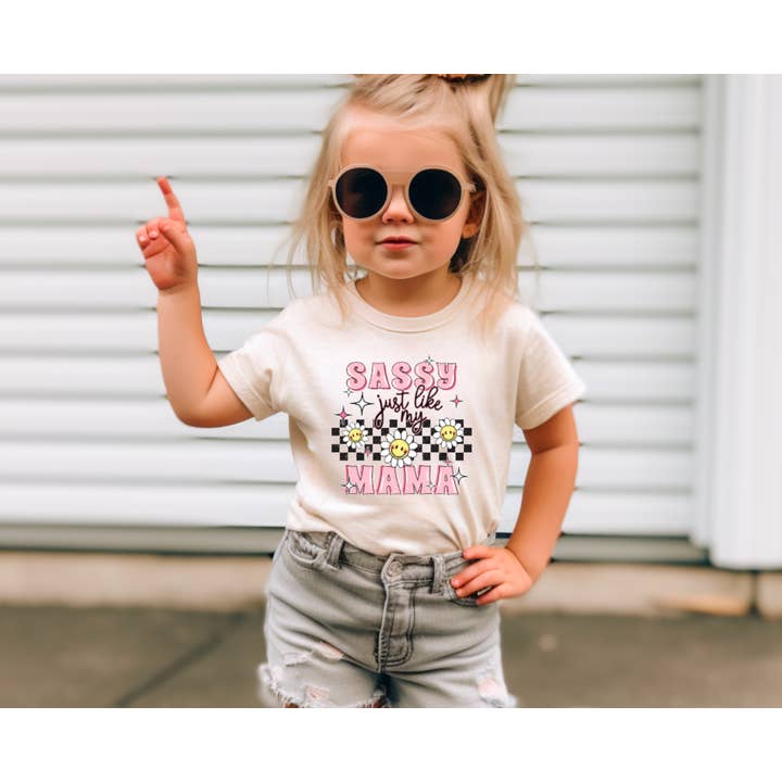 Gia Gifts Boutique - Wholesale Screen Printed T-Shirt - Kids - Sassy Just Like My Mama TODDLER Bella Canvas Tee