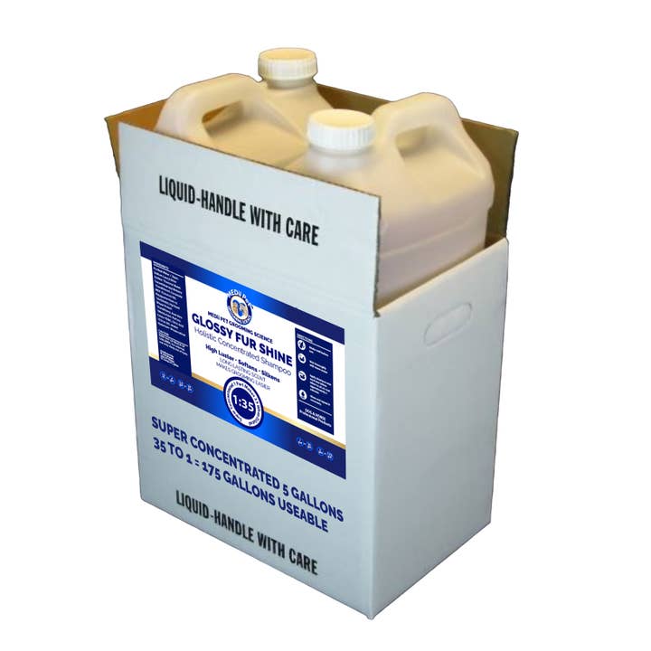 MediI Pet 175gal. 5 gal. kanna. Superglansig pälsglans för wholesale av Global Private Brands