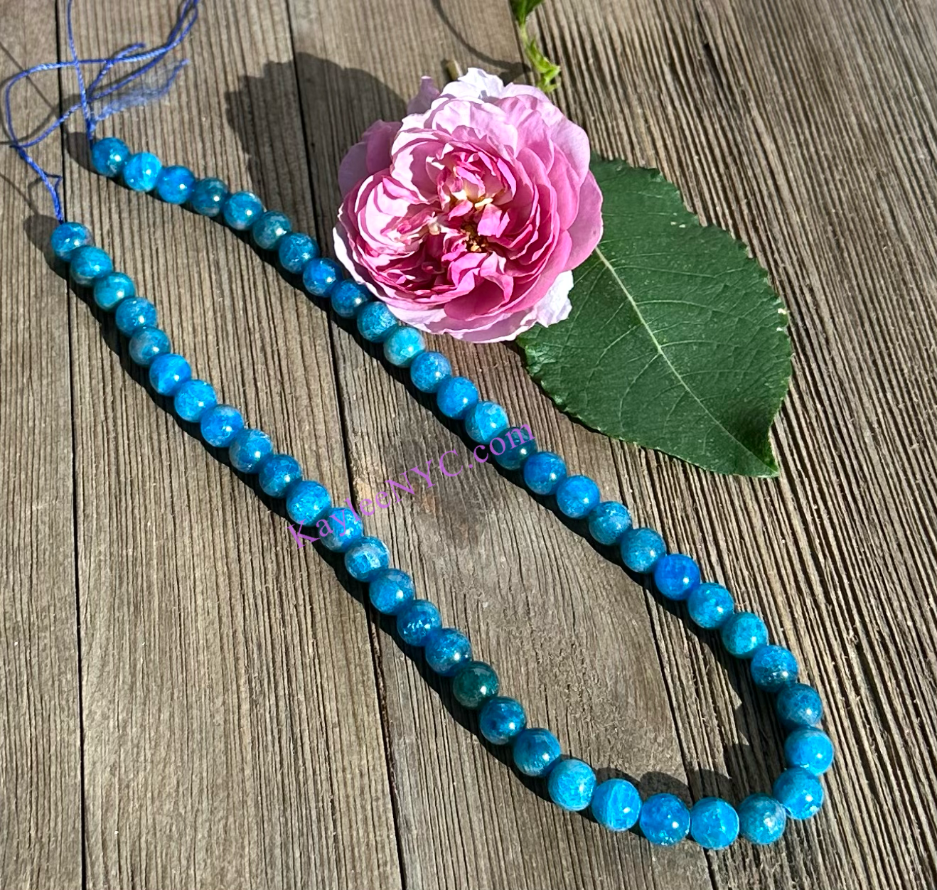 KayleeNYC - Wholesale Beads - Natural Apatite beads 15.5”4