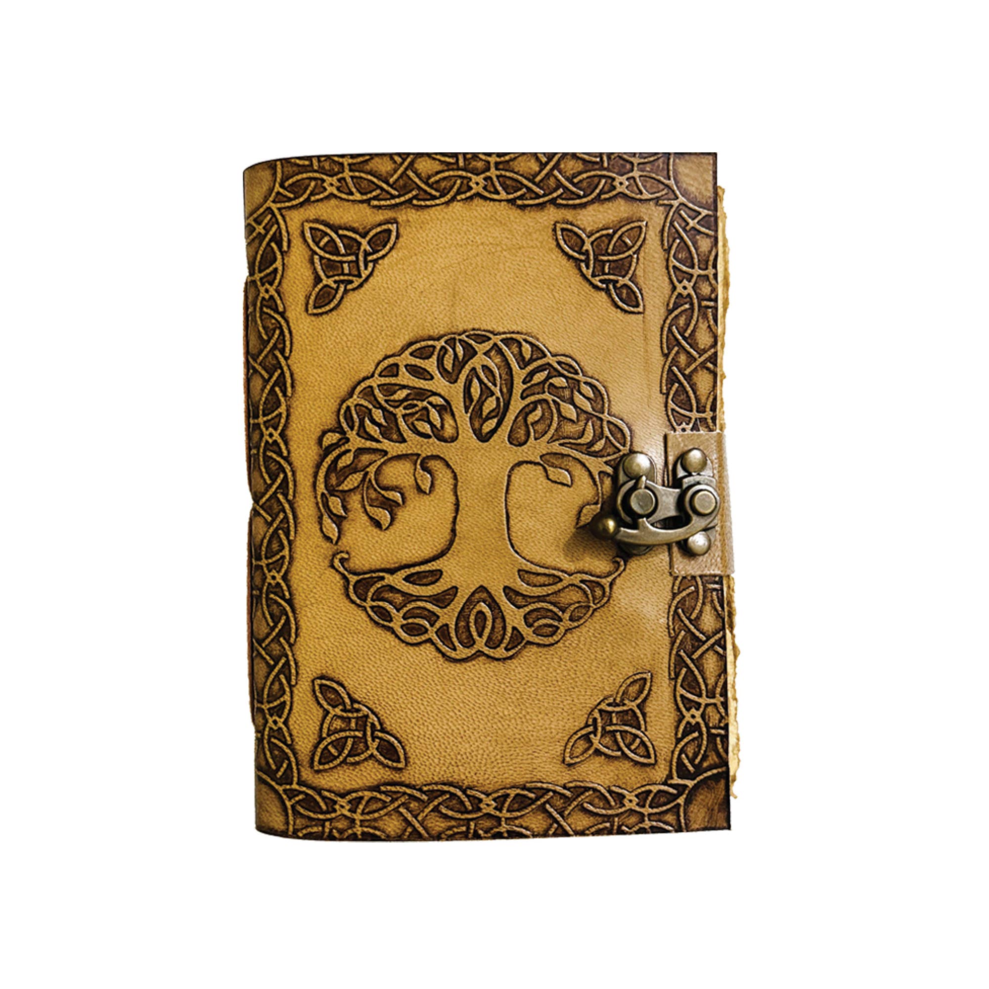 Designs by Deekay Inc. - Wholesale Journal/Diary - Spiritual Roots Blank Leather Journal (5 x 7 in.)0