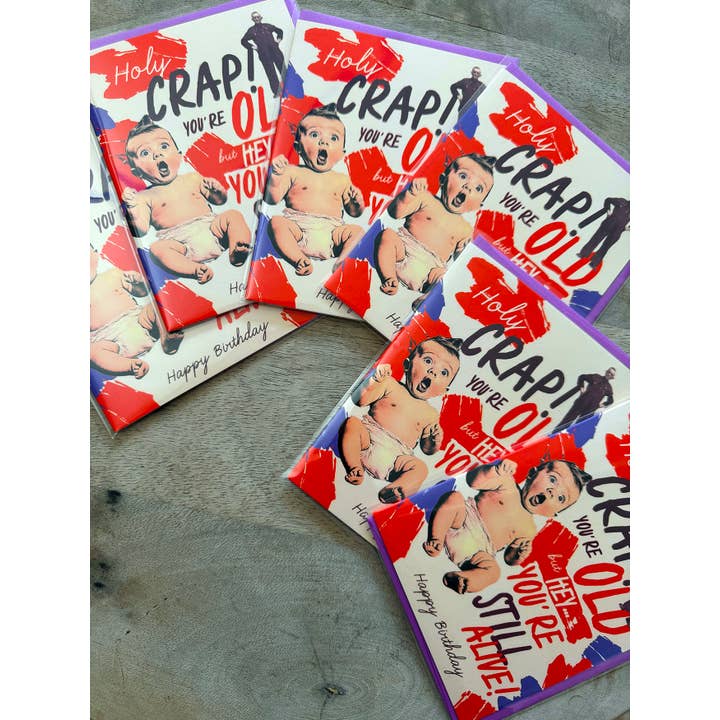 offensivedelightful – Engroshandel Fødselsdagskort – HOLY SHIT, DU ER GAMMEL! fødselsdagskort7