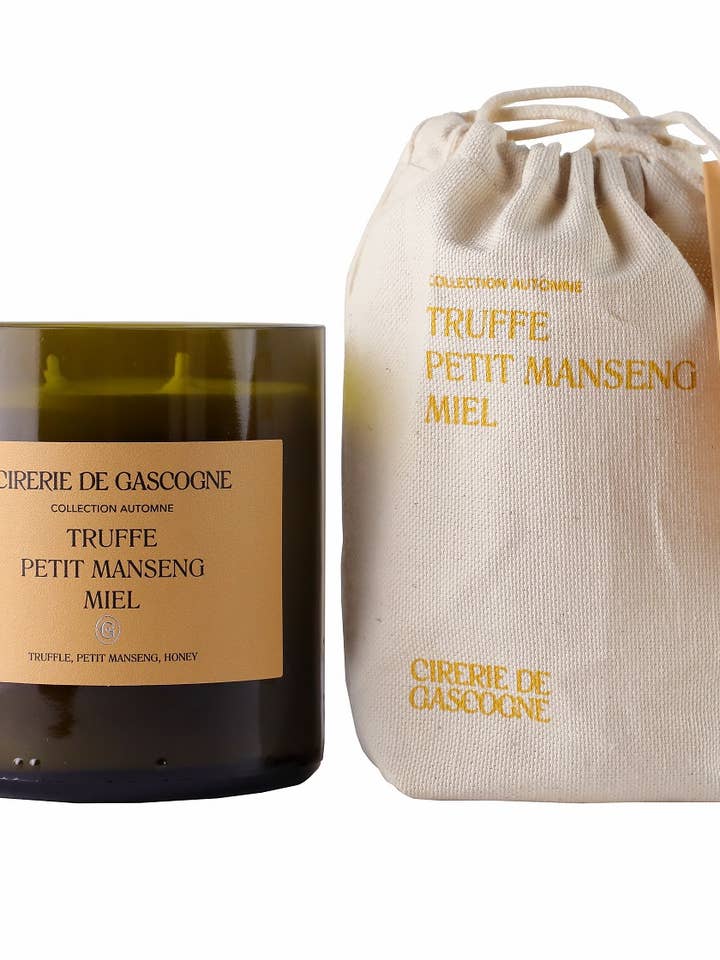 Bougie perfumada Truffe Petit Manseng-Miel- 2 mèches 300gr para venta al por mayor de CIRERIE DE GASCOGNE
