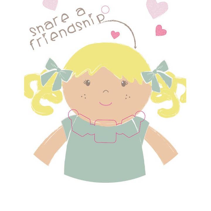 Tikiri Toys LLC - Wholesale Doll - Kids - Lucy with Friendship Bracelet in Flower Printed Outfit9