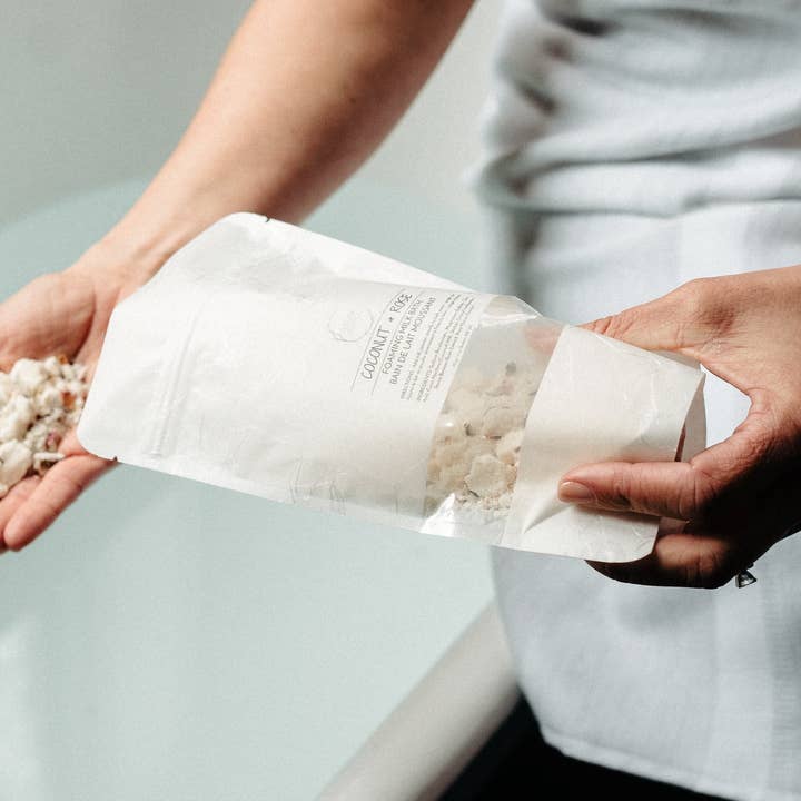 COCONUT & ROSE - Foaming Bath Milk for wholesale by Hudson Soap Co