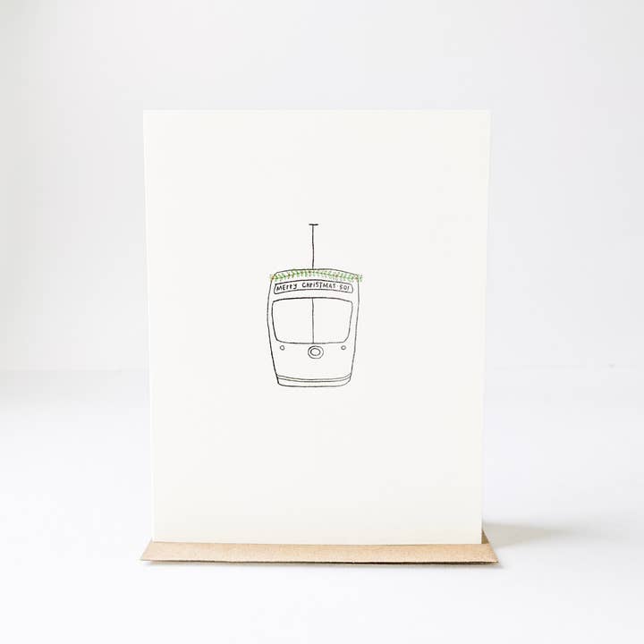 TTC Holiday Card for wholesale by under the stairs paper co.