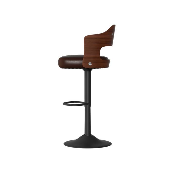 BlakOutlet - Wholesale Stool - Set of 2 Wooden Barstools PU Leather Upholstered Bar Chairs23