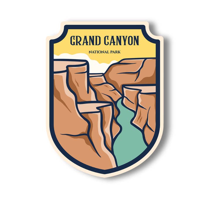 Grand Canyon National Parks Vinyl Sticker for wholesale by National Parks and Beyond