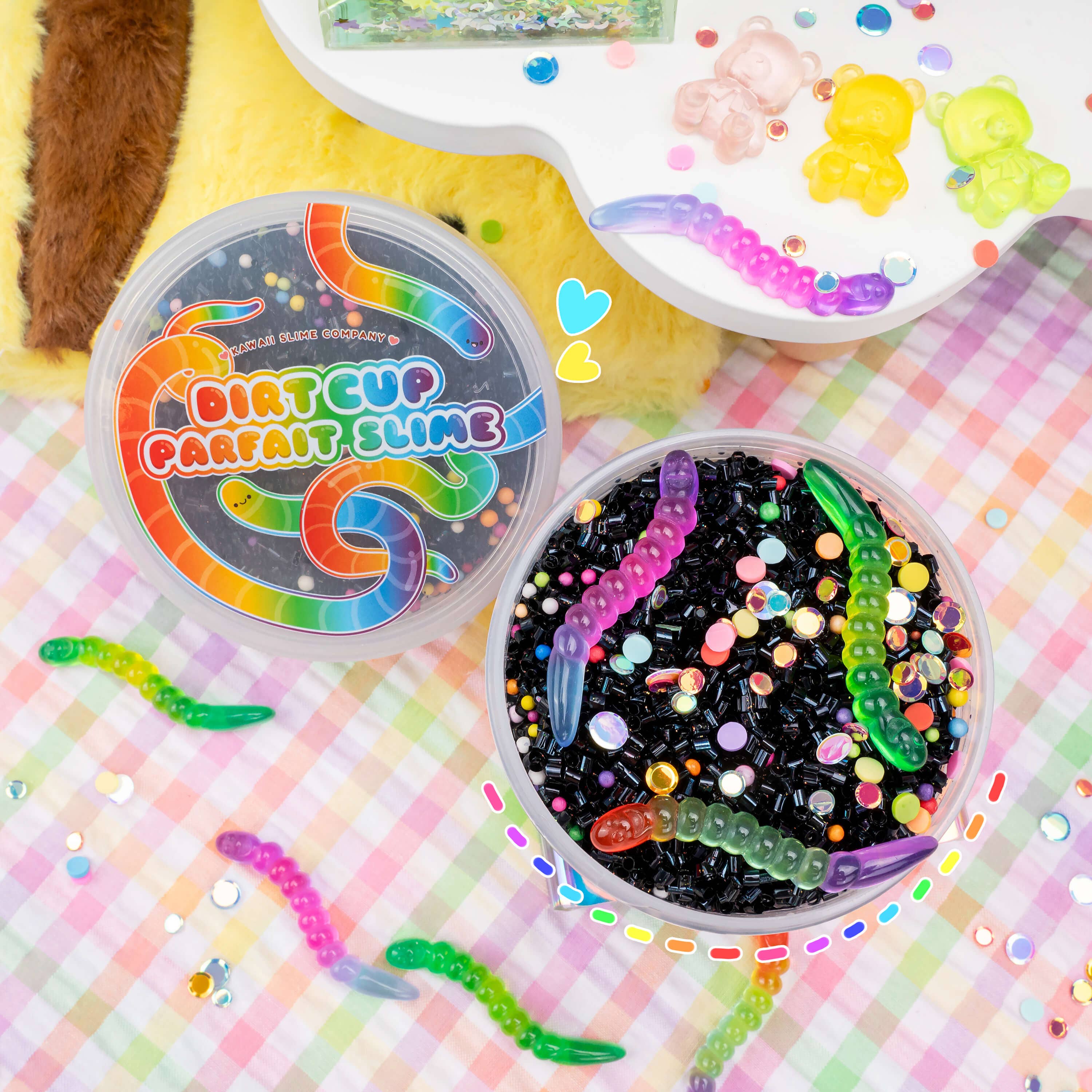 Kawaii Slime Company – wholesale Putty/slime – Child – Dirt Cup Parfait 2 Slimes In 1 (4pcs/case)5