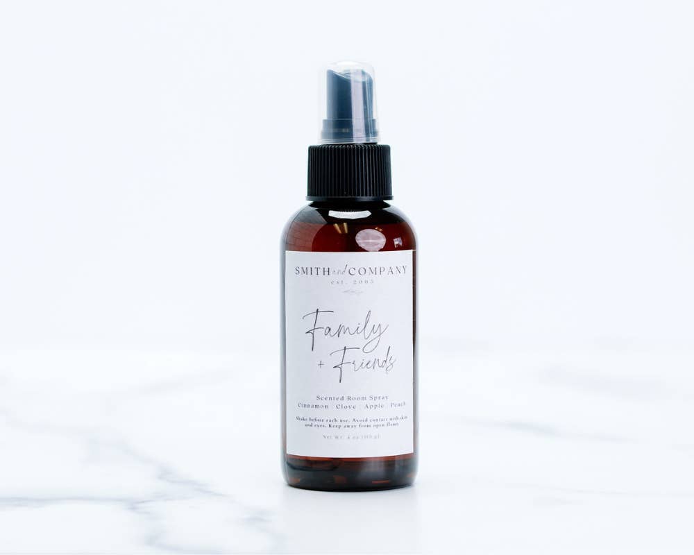 Smith and Company Candles - Vente Vaporisateurs d'ambiance et de linge - Famille et amis | NOUVEAU spray d'ambiance anti-odeurs