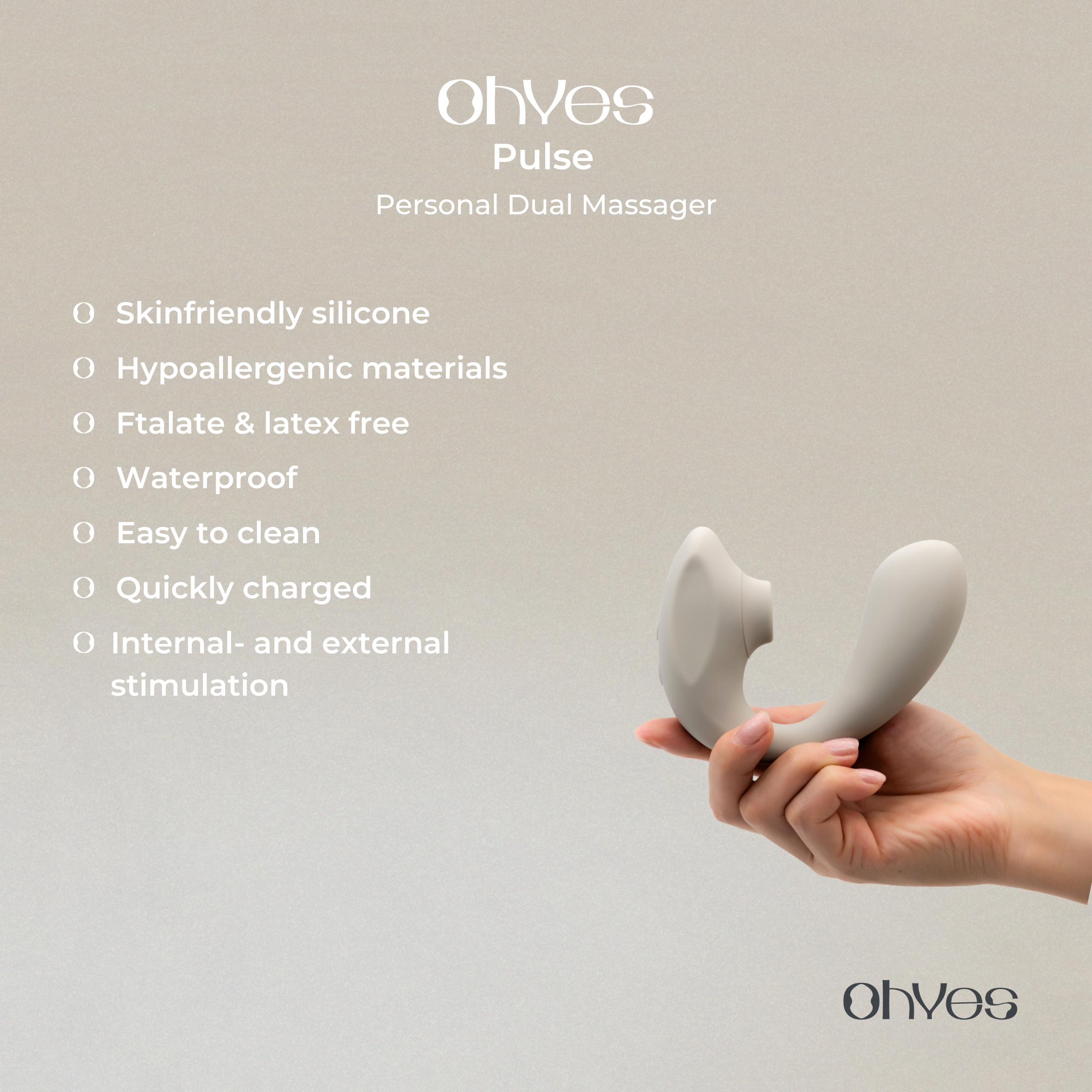 ohyes - Wholesale Sex Toy - Dual Air Pressure and G Spot Vibrator - OHYES Pulse 14