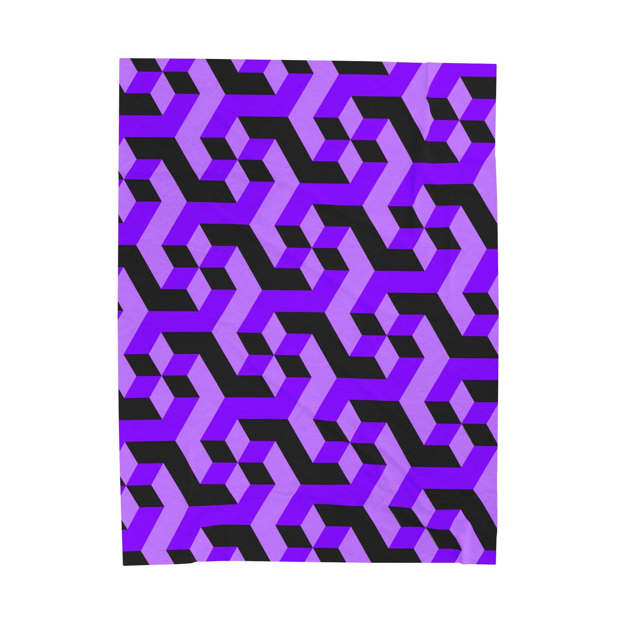 Ohhh So Swag - Wholesale Throw Blanket - Purple Block Pattern Colorful Throw Blanket 60x80 | US6