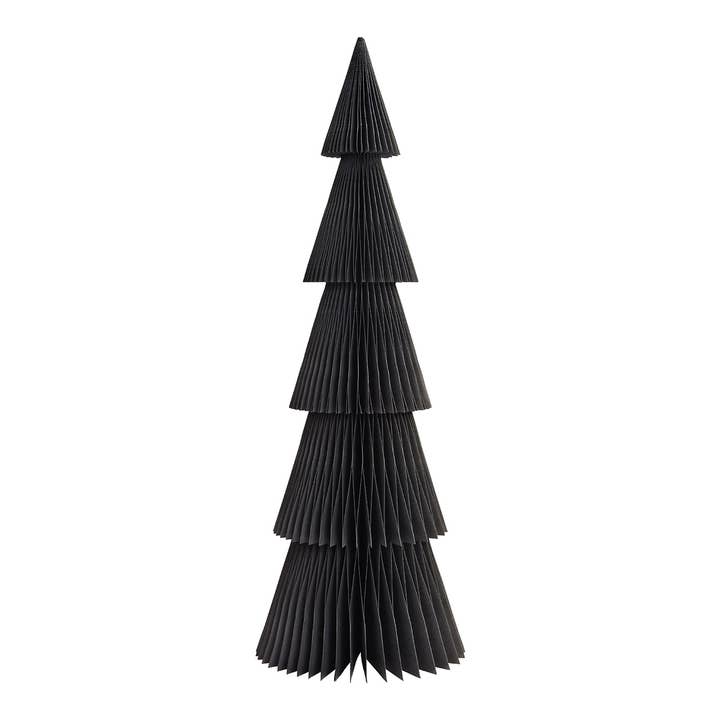 Wurm - Wholesale Artificial Christmas Tree - Black honeycomb Christmas tree stand made of paper/cardboard (W/H/D) 20x60x20cm