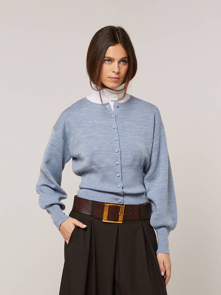 Kurzjacke mit Puffärmeln aus Wolle für den Großhandel von Rodier